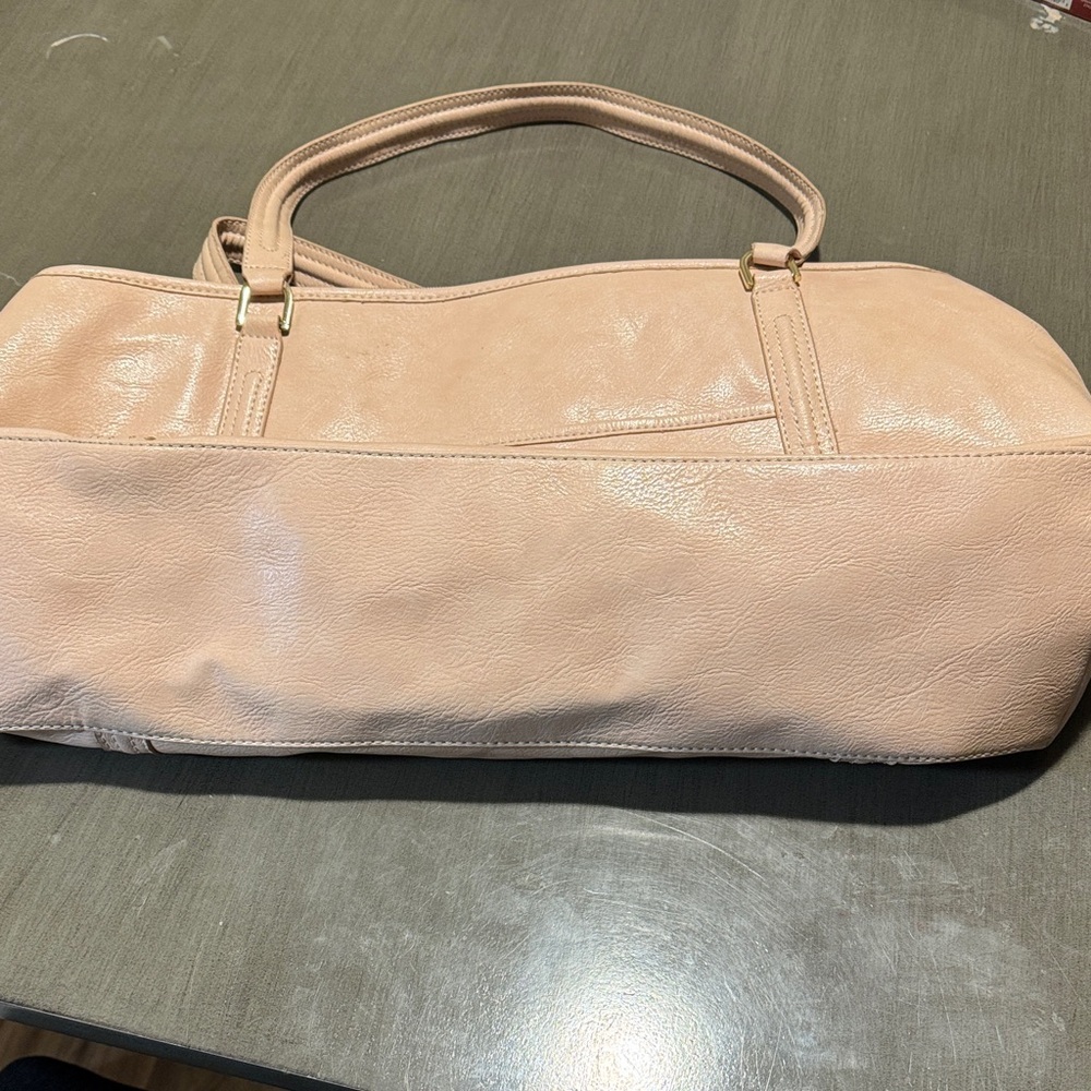 Liz Claiborne Blush Pink Shoulder Tote with Front Flap - Picture 3 of 12